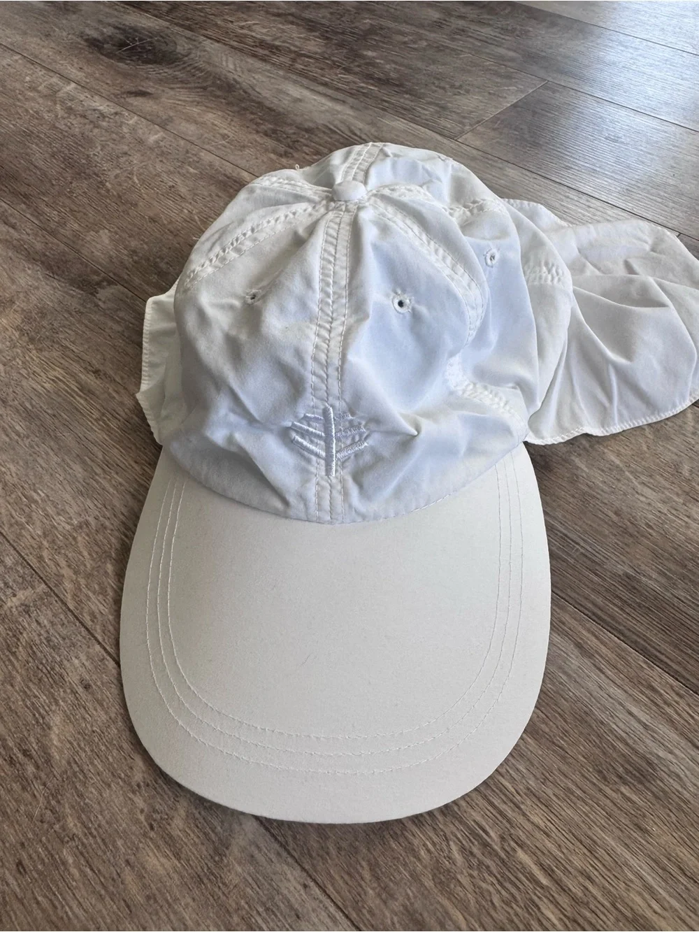 Coolibar Unisex Wave Rider Sport Cap White Sun Protection Baseball Cap